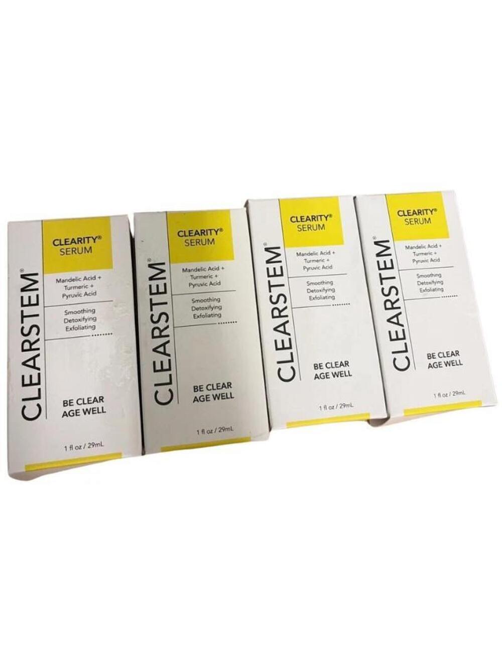 Clearstem Clearity Serum Mandelic Turmeric Pyruvic Acid 1 oz 4 Pack New
